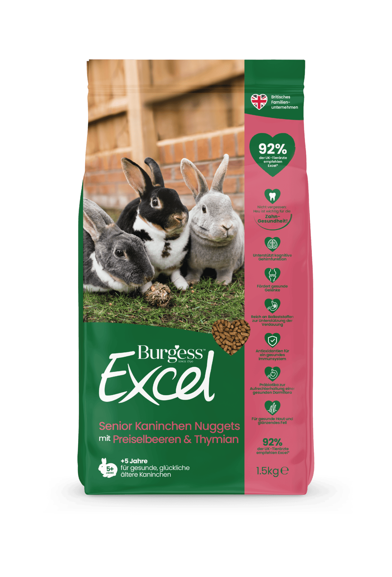 Burgess Excel Senior Rabbit Nuggets